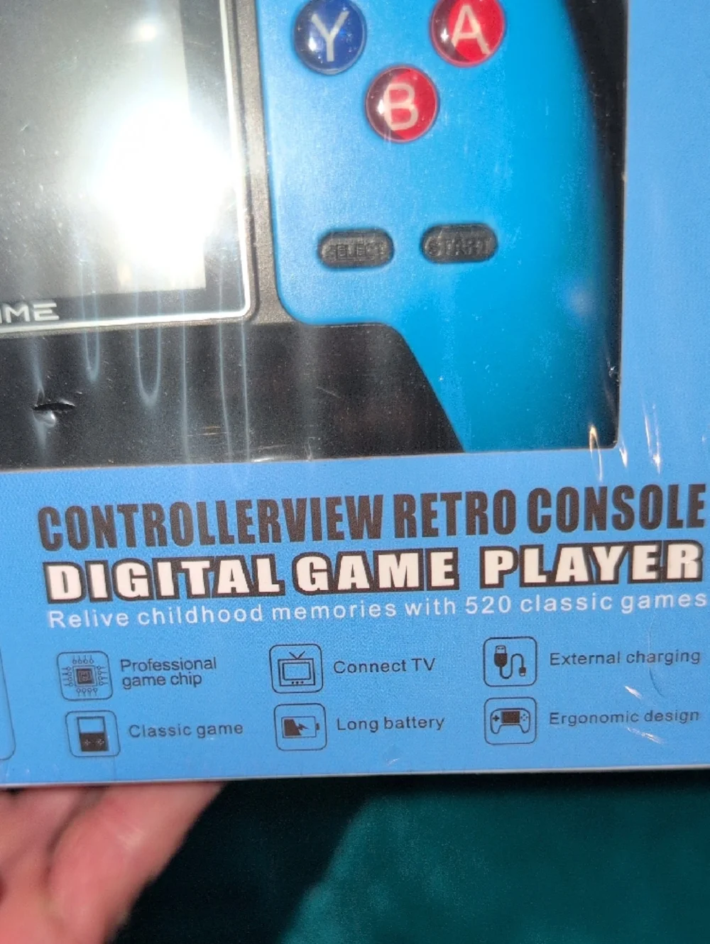 P5 -ControllerView Retro Console Handheld - Blue- New